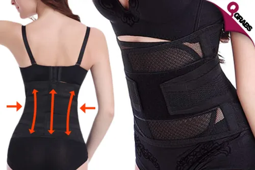 For QR49 Perfect your Shape with a Double Wrap Slimming Waist Trainer - Choose from 2 Colors! (QR95 Value)